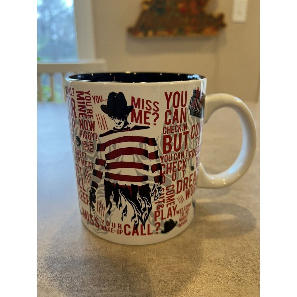 Freddy Krueger Nightmare On Elm Street "Never Sleep Again" Halloween Mug